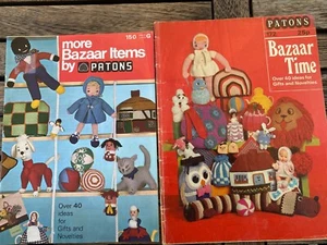 Patons Bazaar Time & More Bazaar Items Over 80 Patterns Toys Gifts Novelties - Picture 1 of 10