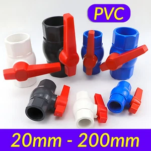 Kugelhahn PVC Absperrhahn Absperrventil in: 20 25 32 40 50 63 75mm - 200mm 10bar - Bild 1 von 54