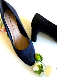 !! KAUM GETRAGEN !! SCHÖNE PUMPS VON !! TAMARIS !! GR. 41 !! NAVY !! BLAU !! TOP - Bild 1 von 12