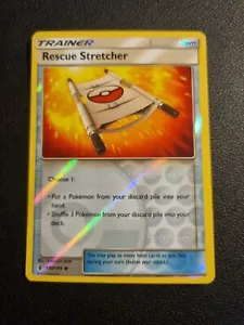 REVERSE HOLO Pokemon Sonne Mond Wächter steigender Zeitrechner Karte Rettung Trage 130/145 - Bild 1 von 1