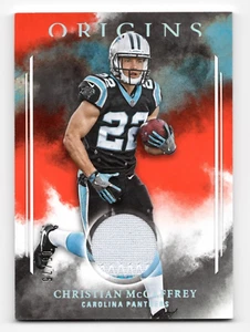 Christian McCaffrey Origins 2017 Rookie Patch NFL Card Parallel 05/75 #RP-CM - Picture 1 of 4