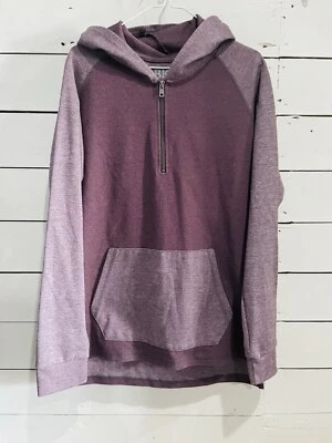 Sudadera con Capucha BKE Hebilla Para Mujer L Grande Púrpura Bloque de Color Suéter 1/4 Cremallera Informal Foto 1 de 4