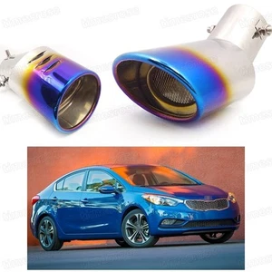 Blue Car Exhaust Muffler Tip Tail Pipe End Trim for KIA Forte 2014-2016 #1046 - Picture 1 of 6