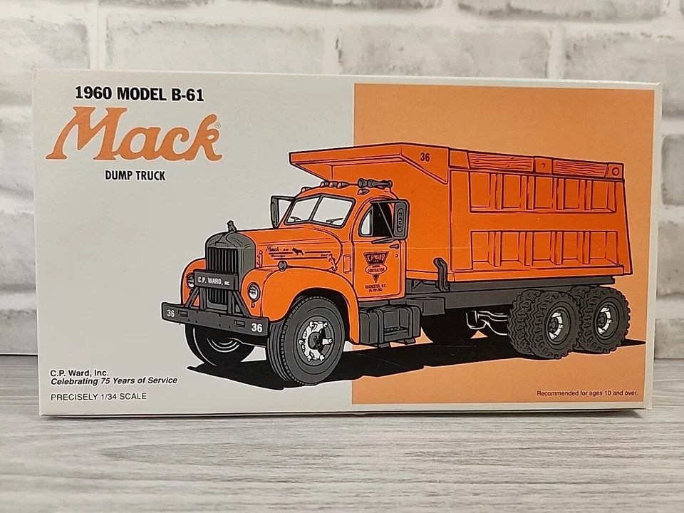 1st Gear 1960 Mack B-61 CP Ward Rochester NY Dump Truck 1996 1/34 Scale