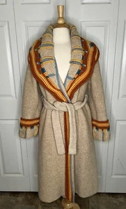 Vintage 1970’s Gloria Sachs 100% Wool Sweater/Jacket - Picture 1 of 5