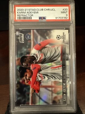 Karim Adeyemi 2020-21 Topps Stadium Club Chrome  Refractor RC PSA 9 - Image 1 of 2