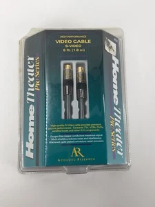 Acoustic Research AR HT121 6ft High Performance Home Theater S-Video Cable NOS - Picture 1 of 6