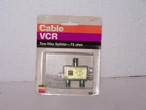 NIP new in the package 1983 Gemini Ind CV Two-Way Splitter 75 ohm Cable VCR - Picture 1 of 2