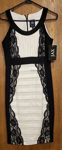 JAX DRESS 8 CREAM & BLACK LACE - Picture 1 of 6