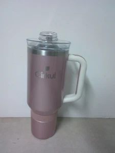 Cirkul 40oz All-Day StrawSip Tumbler Double-Wall Stainless Steel Rose Gold Pink - Picture 1 of 7