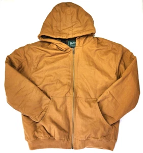 Woorich The Green Label Collection Hooded Flannel Lined Canvas Jacket New Large - Picture 1 of 12