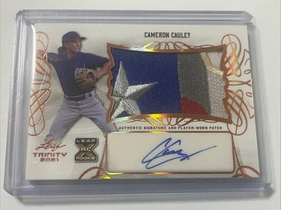 2021 Leaf Trinity Cameron Cauley RPA 🔥🔥Patch Auto 1st On Print #PA-CC2 - Image 1 of 2