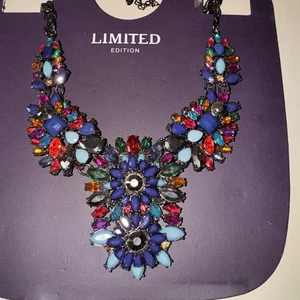 Statement Necklace Marks & Spencer Limited Edition - Bright Flowers Plastic - Picture 1 of 5