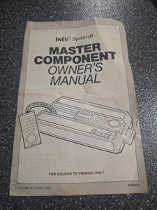 Intellivision INTV III 3 Konsole Bedienungsanleitung nur Master Componet  - Bild 1 von 2