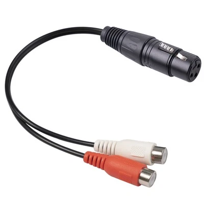 1X(XLR-Auf-Dual-Cinch-Kabel XLR-Auf-Cinch-Y-Splitterkabel 3-Polige XLR-Buch2067 - Bild 1 von 4