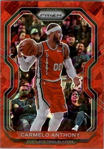 2020-21 Panini Prizm Prizms Red Ice #154 Carmelo Anthony - BSK - Picture 1 of 2