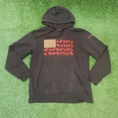 Columbia PHG Game Flag Hoodie Brown Hunting Dog Men’s - Image 1 of 3