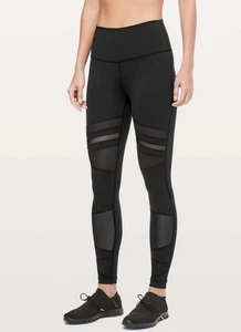 Lululemon Wunder Under High-Rise Tight *Mix & Mesh 28" schwarz | Größe: 12 - Bild 1 von 6