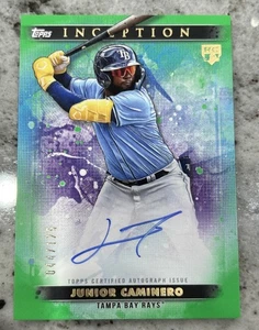 Junior Caminero 2024 Topps Inception Green Rookie Auto /125 Emerging Stars #BRES - Bild 1 von 2