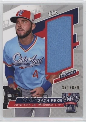 2020 Topps Pro Debut Copa de La Diversion Relics /889 Zach Reks #COR-ZR - Image 1 of 2