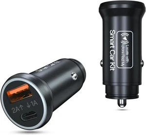Dual Port Fast Car Charger with GPS Tracker - For I-phones Device & Mini Locator - Picture 1 of 7