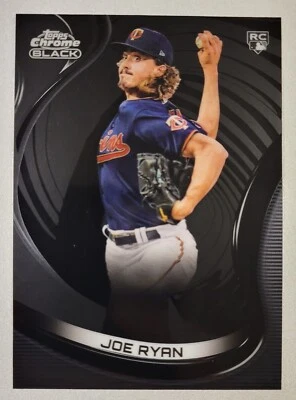 2022 Topps Chrome Black Joe Ryan  RC Rookie Minnesota Twins - Image 1 of 2