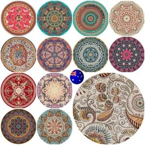 Circular Circle Round Rugs Floor Carpets Small Mats Retro Ethnic Style Cheap AU - Picture 1 of 13
