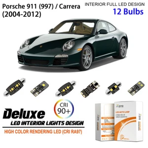 Kit de luces interiores LED para bombillas blancas Porsche 911 997 Carrera 2004-2012 - Imagen 1 de 9