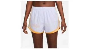 Size L Women Nike Dri-Fit Tempo Brief Lined Womens Running Shorts purple/orange - Picture 1 of 5