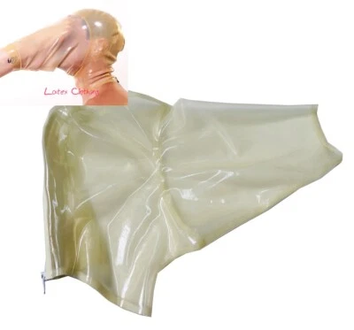 Latex Hoods Mask Catsuit Cosplay Foot Fetish Transparent Step Mask - Image 1 of 4