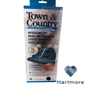 MFRBLK060 Town & Country Medium Car Seat Cover (rear) fits cars, pickups & SUV's - Imagen 1 de 5