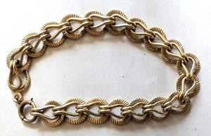 Vintage Winard Gold Filled Bracelet Loop Chain 12+ Grams 7" Long Signed - Picture 1 of 3