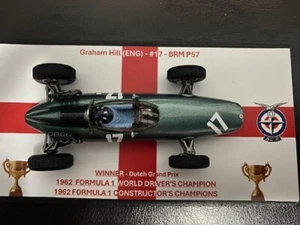 1/43 Spark 1962 F1 WORLD CHAMPION - Graham Hill #17 BRM P57 WINNER 1962 Dutch GP - Picture 1 of 7