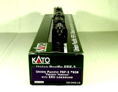 KATO N KOBO CUSTOM FEF-3 4-8-4 STEAM LOCO ESU LOKSOUND UP (FREIGHT) 126-0402LS - Image 1 of 4