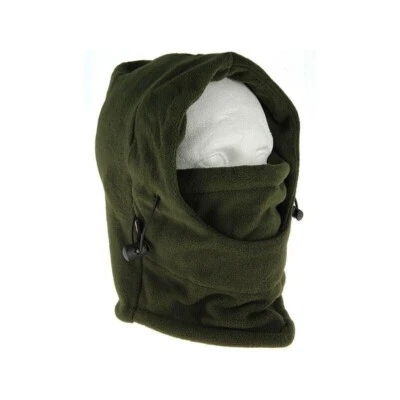 FFT Deluxe Green Snood with Face Guard Fishing Hunting Warmer Balaclava