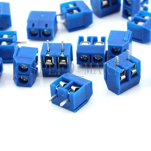50pcs Connettore morsettiera universale a vite PCB dritto 2 poli/2 pin 5mm - Foto 1 di 2