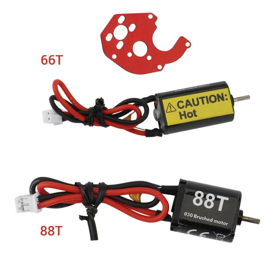 030 050 Brushed Motor 66T 88T For 1/24 RC Crawler Axial SCX24 AXI90081 AXI00002 - Image 1 of 1