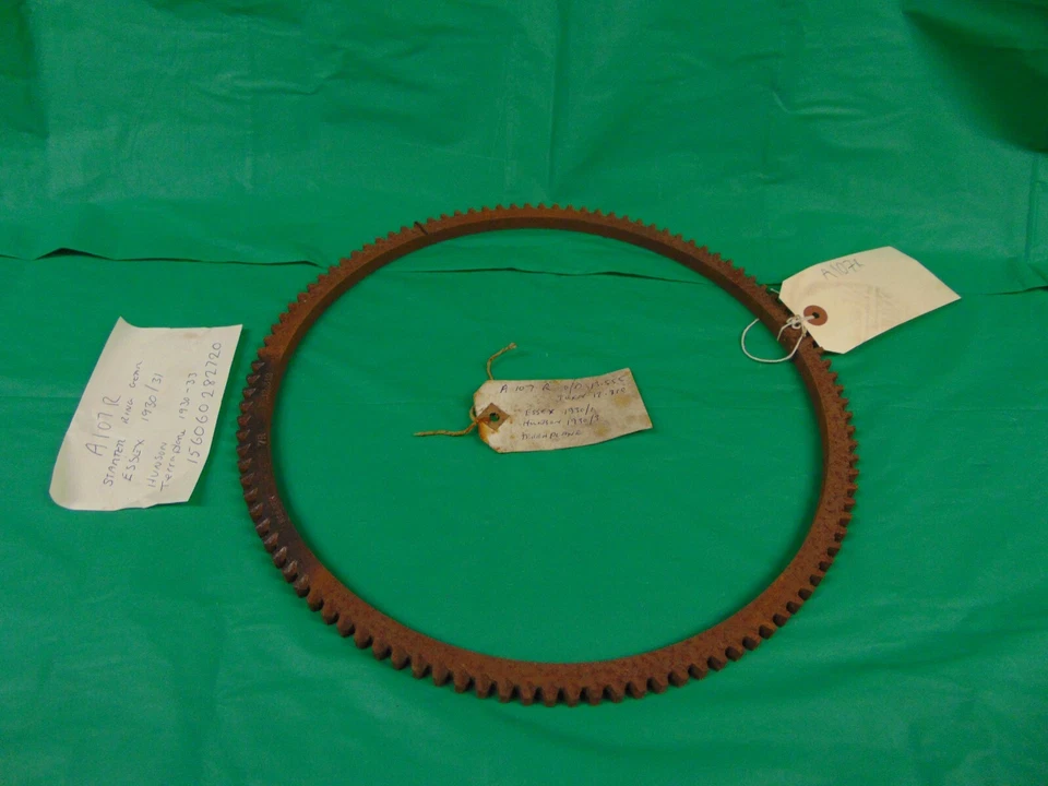 EQUIPO DE ANILLO DE ARRANQUE HUDSON TERRAPLANE 1930-33, ESSEX 1930-31 NUEVO DE LOTE ANTIGUO Foto 1 de 1