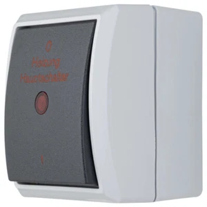 REV Aquaform Heizung Hauptschalter Feuchtraum Notschalter Aufputz IP44 grau - Bild 1 von 7
