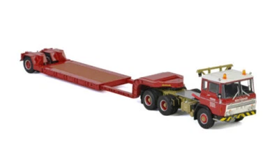 WSI for DAF 2600 6X2 TAG AXLE LOWLOADER ODU trailer KNT RED LINE 1/50 Truck - Image 1 of 4