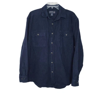 Northern Expedition Limited Flannel Chamois Shirt Jacket XL Navy Blue Heather - Picture 1 of 4