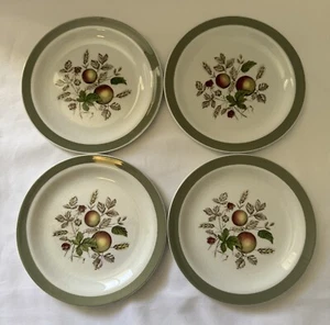 Alfred Meakin HEREFORD 6-1/2" Bread Plate Set of 4 - Fruit Design England - Picture 1 of 10