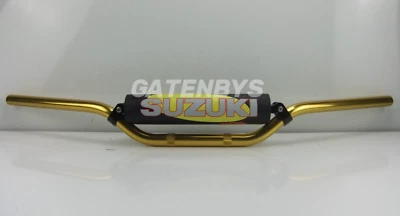 22mm GOLD Handlebar Motocross Enduro For Suzuki RM125 RM250 DR350 DRZ400 TS125 - Image 1 of 4