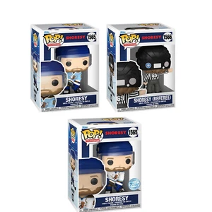 3 Set Shoresy - Shorsey Blue & White Jersey Hockey Referee Pop! Vinyl Figure NEW - Picture 1 of 4