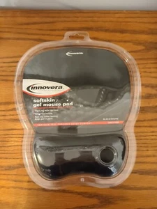 Innovera 51450 Nonskid Base 8-1/4" x 9-5/8" Gel Mouse Pad w/ Wrist Rest - BLKNew - Picture 1 of 8