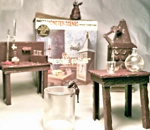 Aurora Orig. Monster Scenes GRUESOME GOODIES 1971 w/ Directions & Box -Complete- - Picture 1 of 23
