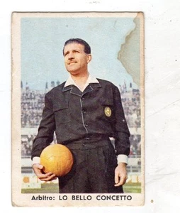 FIGURINA  CARTONATA STEF 1963-64   ARBITRO  LO  BELLO   SERIE 3 RIGHE  2 PALLINI - Picture 1 of 1