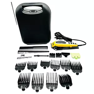 Wahl Electric Razor Professional Hair Cut Clippers w 13 Blades 2 Combs Oil Case - Picture 1 of 21