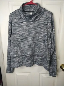 RBX Woman L Rollkragen Activewear Cropped Meliert Langarm Daumenlöcher - Bild 1 von 8