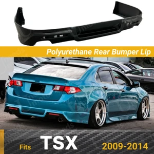 Fits TSX 2009-2014 Acura TSX Black Polyurethane Rear Bumper Lip Spoiler Body Kit - Picture 1 of 8